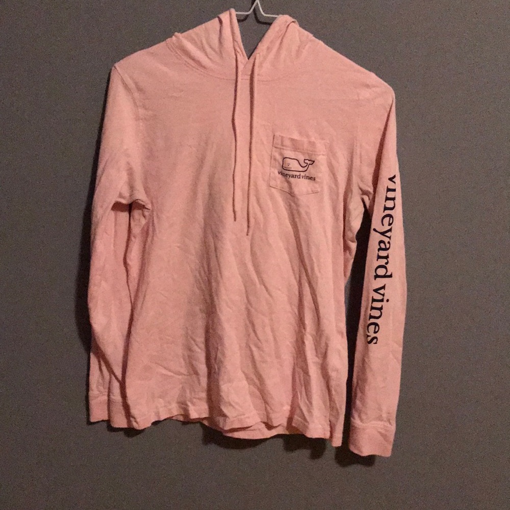 Vineyard vines hooded logo long sleeve